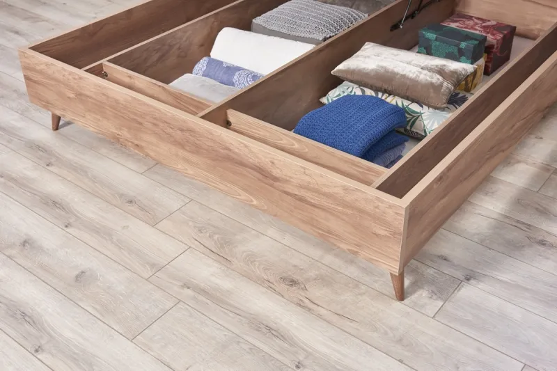 Tres 160 CM Bazalı Başlıklı Karyola