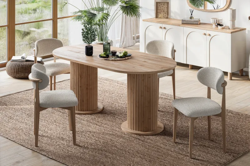 Boho Sabit Yemek Masası