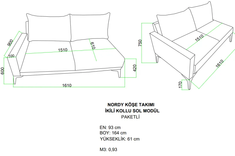 nordy ikili kollu teknik