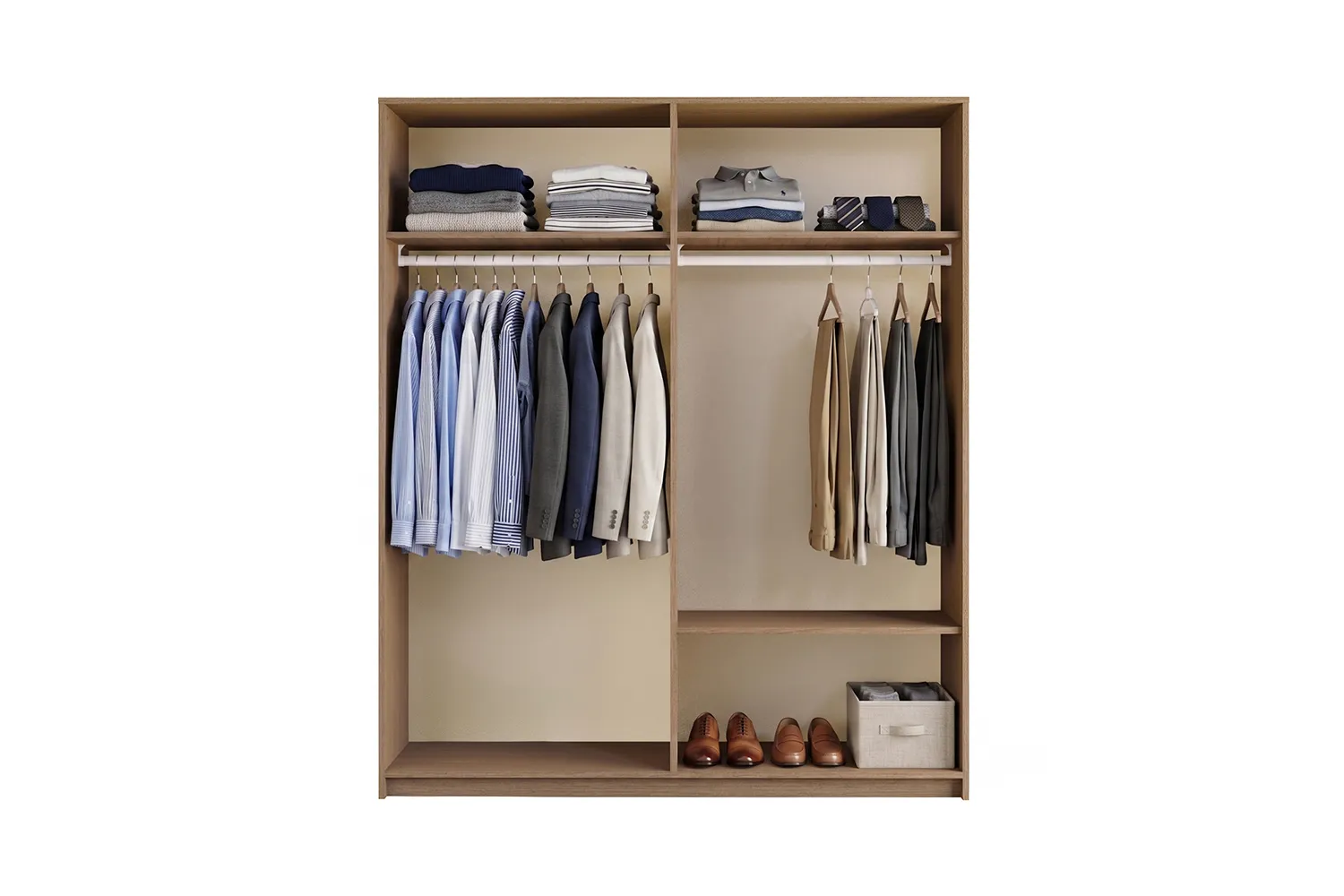 Comfort Flex Plus Dolap 4 Kapaklı Ceviz | Çetmen Mobilya