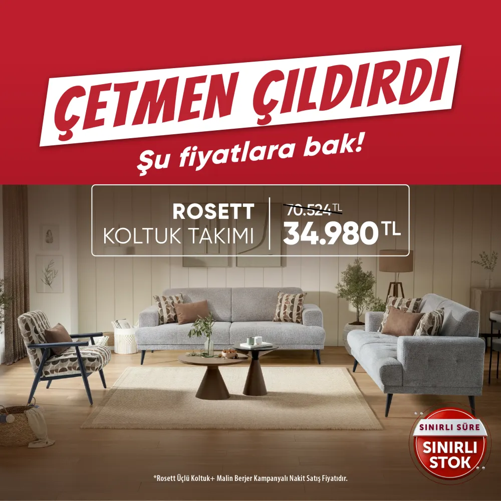 rosett koltuk takımı